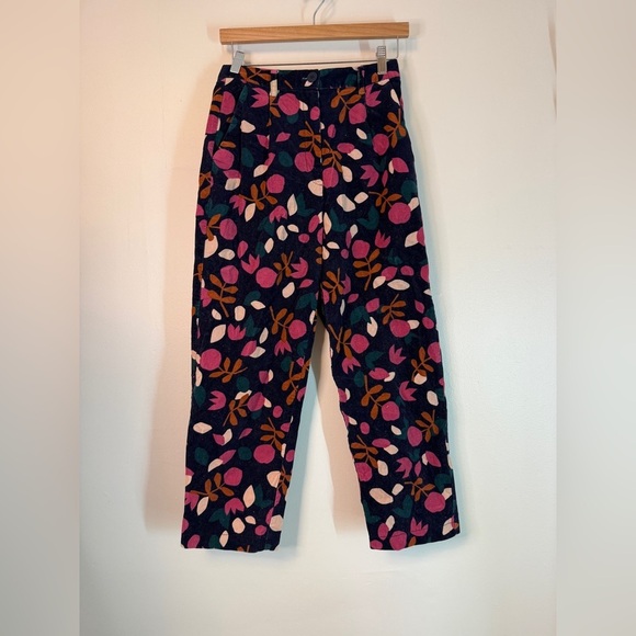 Princess Highway Pants - Princess Highway Jamie Corduroy Pants Floral Print Size 8